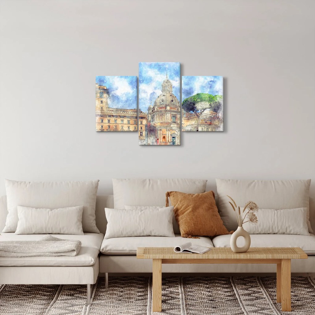 Tablou - Biserica Santa Maria di Loreto, Roma, Italia (90x60 cm)