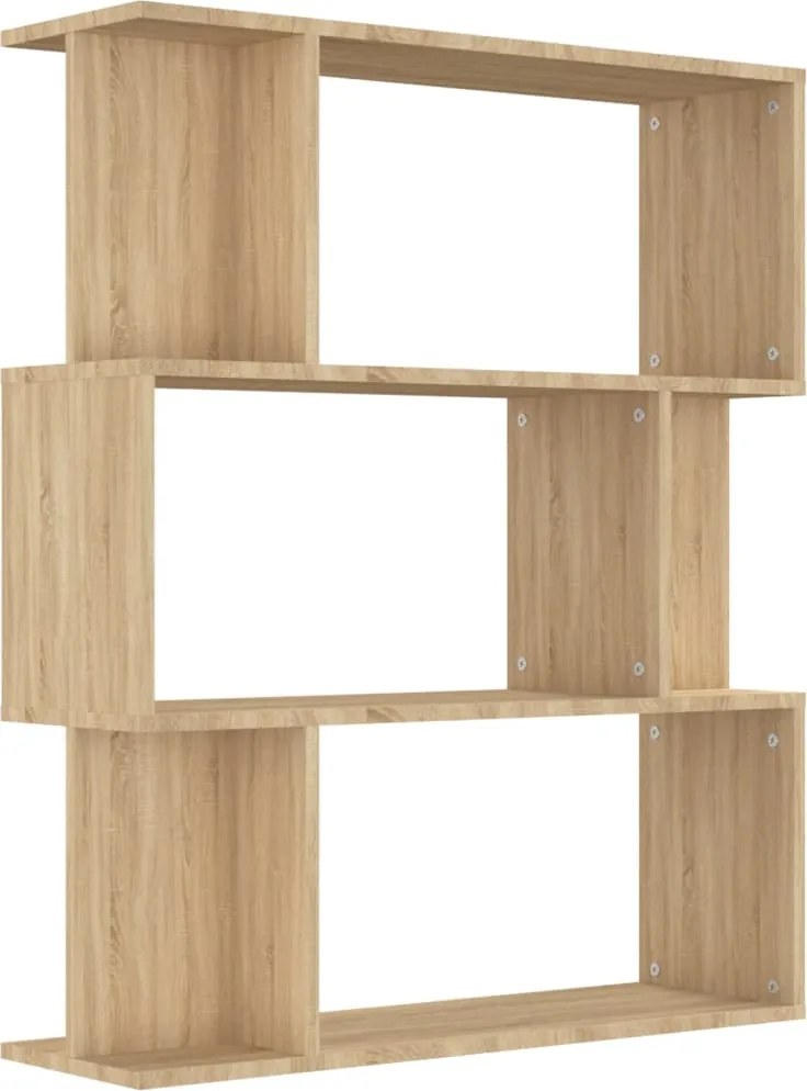 vidaXL Bibliotecă/Separator, stejar sonoma, 80x24x96 cm lemn prelucrat
