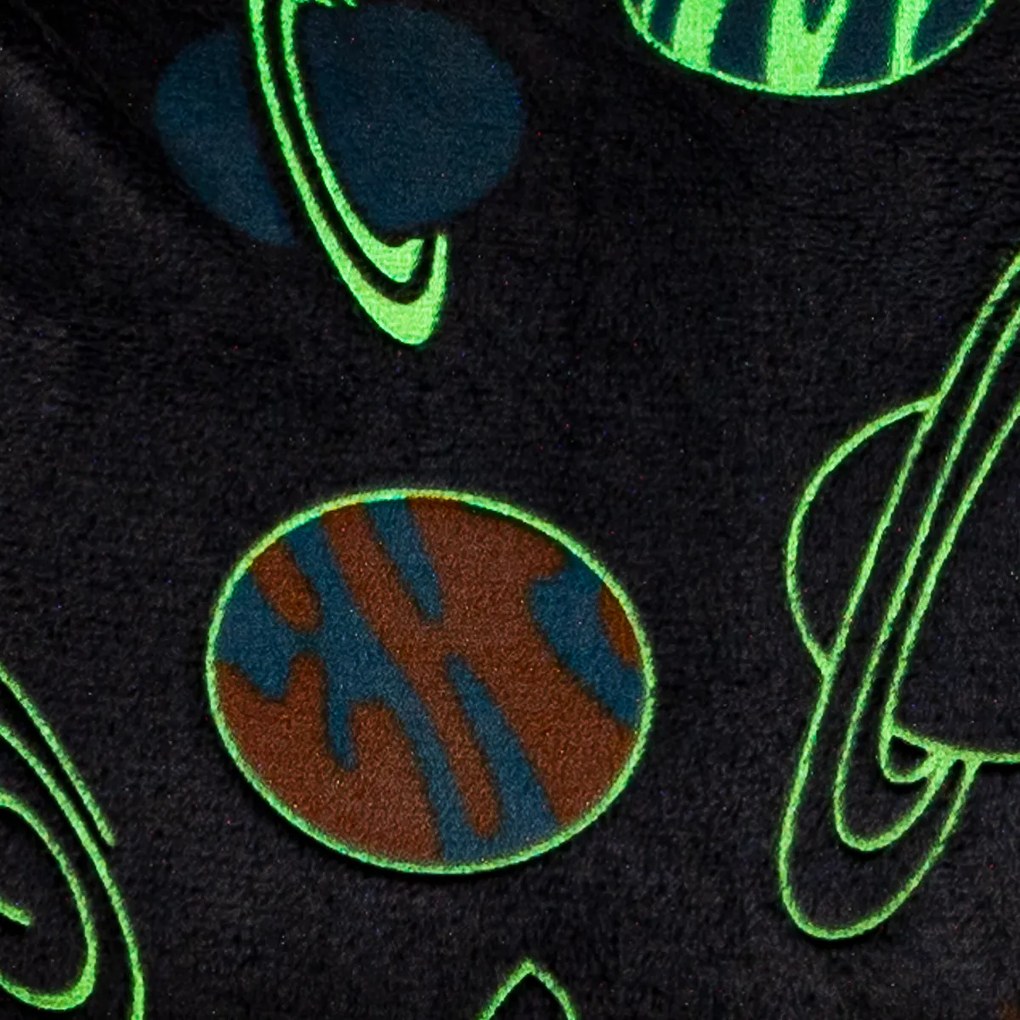 Pătură luminoasă imitație blăniță 4Home Planetarium, 150 x 200 cm