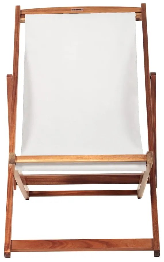 Șezlong de grădină bej/culoare naturală închisă din lemn masiv Dionysus – Bonami Essentials