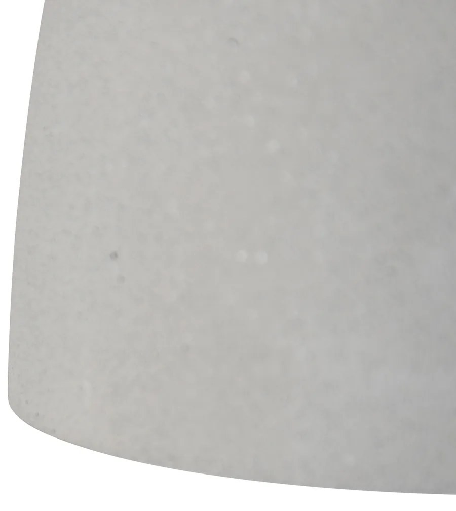 Lampă suspendată modernă neagră cu beton gri cu 3 lumini - Eton