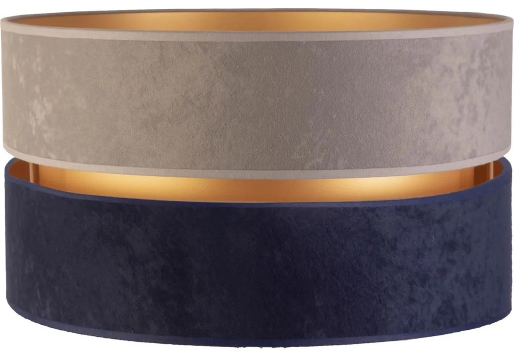 Abajur universal Duolla DUO E27 d. 40 cm gri/albastru/auriu