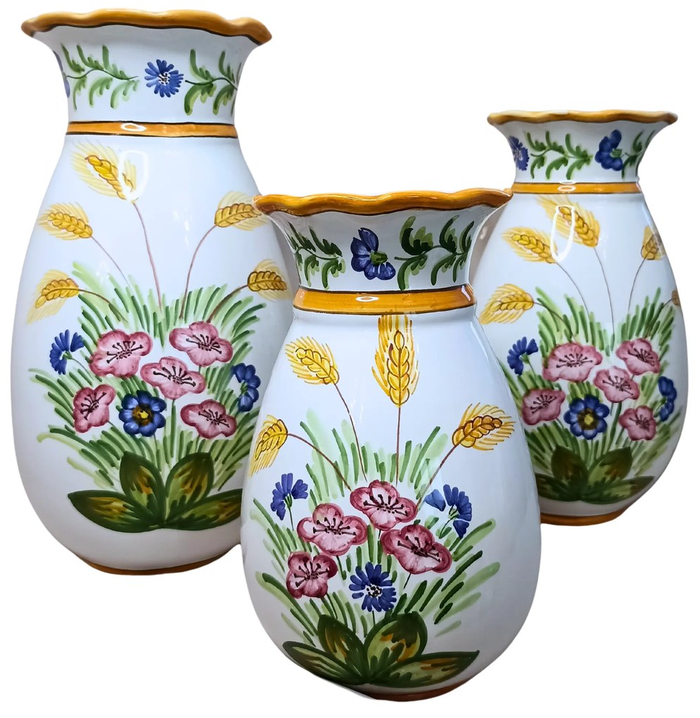 Vază ceramică striată model Maci 24cm