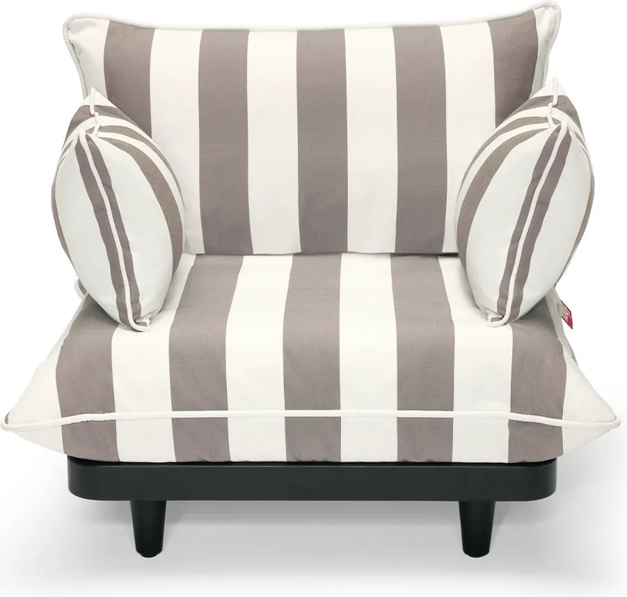Scaun de grădină Paletti Lounge Chair, culori multiple - Fatboy Culoare: cacao cu dungi