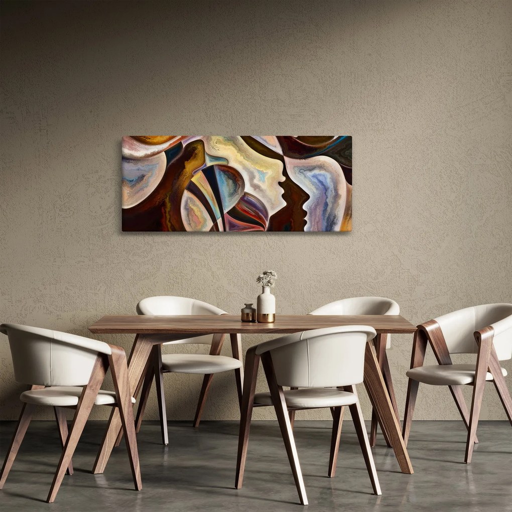 Tablou - Abstractizarea capetelor (120x50 cm)