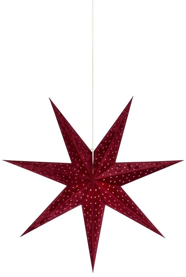 Markslöjd 705486 - Decorațiune de crăciun VELOURS 1xE14/6W/230V 75 cm roșu