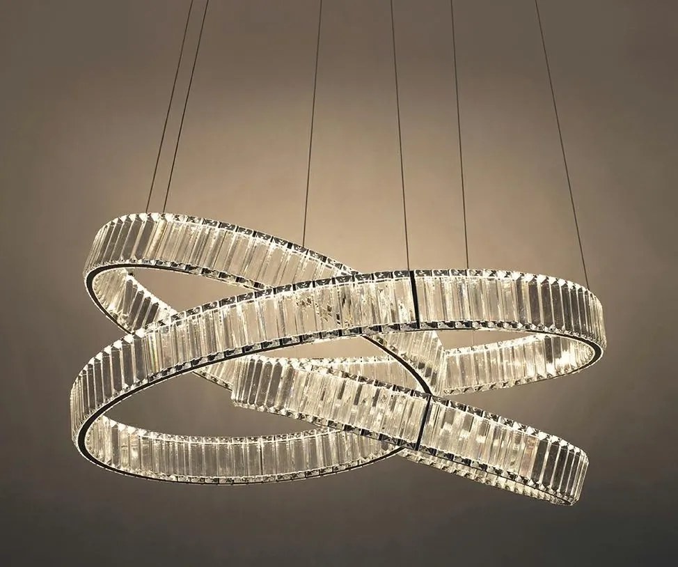 Lustra LED moderna design deosebit CHARMES 80 crom