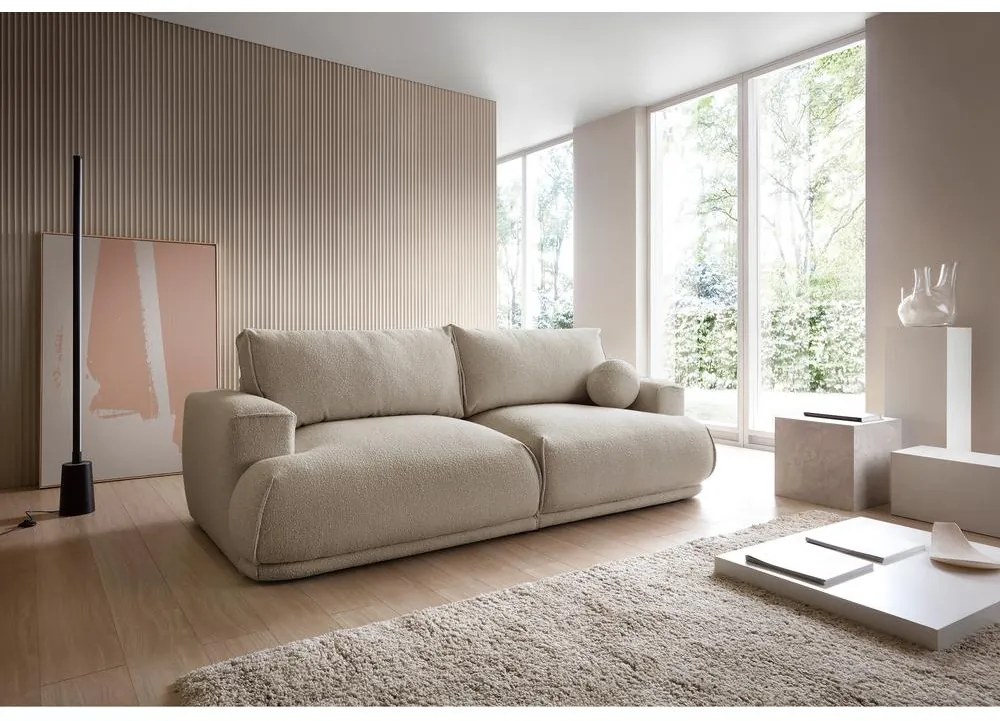 Canapea trei locuri Dita 3 (taupe + negru). 1100482