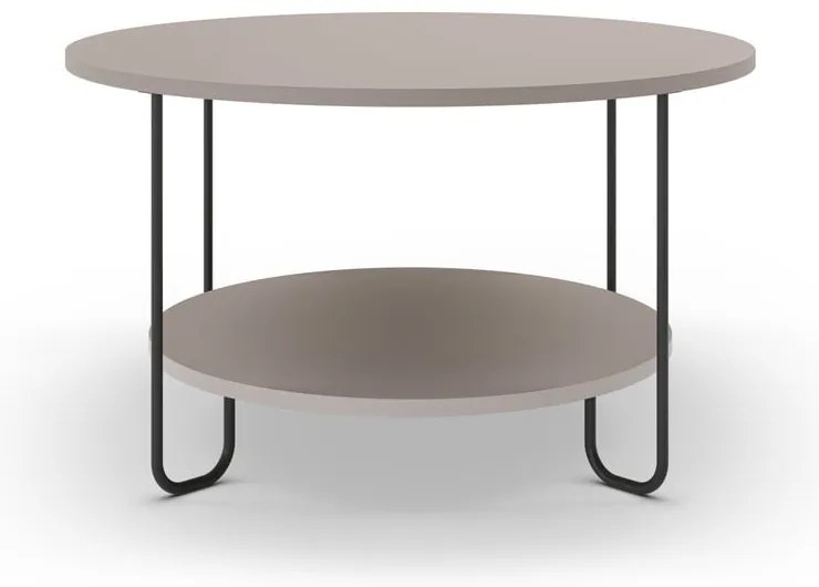 Măsuță de cafea gri rotundă ø 80 cm Tonka – Marckeric
