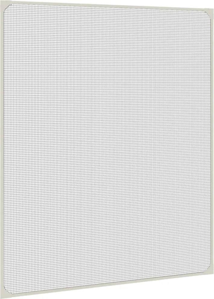 vidaXL Plasă insecte magnetică pentru ferestre, alb, 100x120 cm