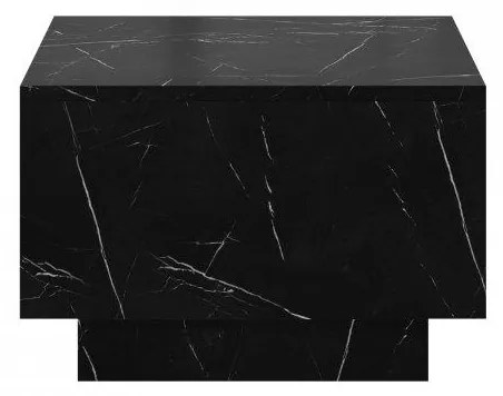 Măsuță de cafea Nasonat 60 x 60 (Negru Marmură royal) (cu sp. depozitare). 1103741