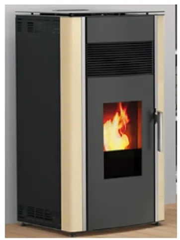 ALFA-PLAM Soba tip semineu pe peleti, alfa-plam, luca r, otel, 8 kw
