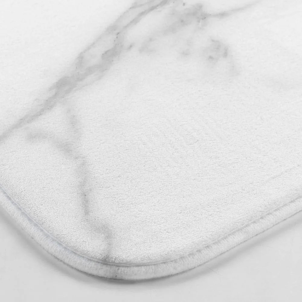 Covoraș de baie alb-gri pentru WC 45x45 cm Marbre – douceur d'intérieur
