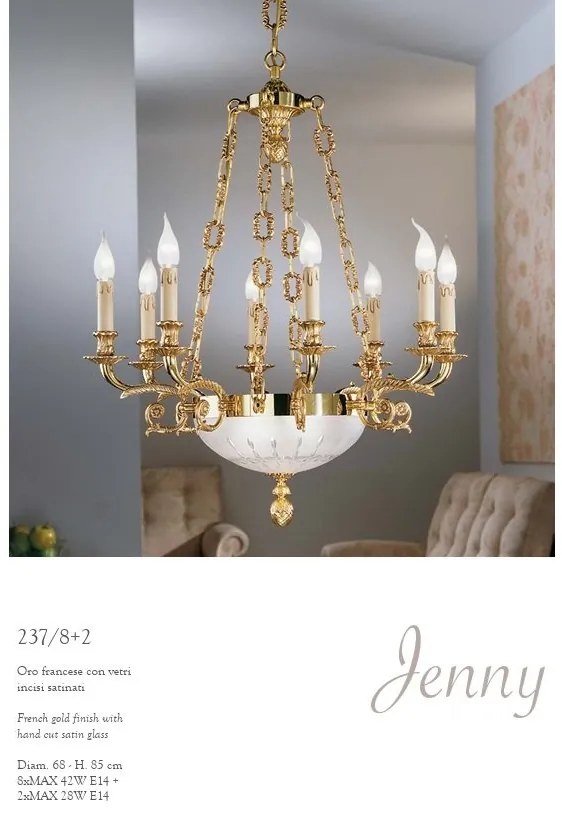 Lustra LUX design clasic realizata manual Jenny