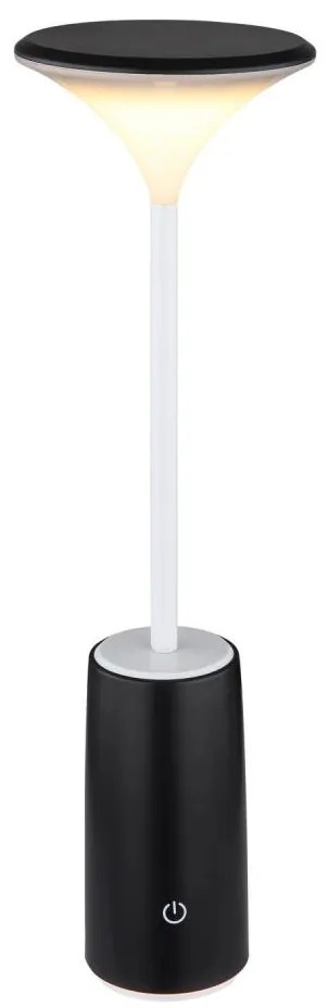 Lampă LED dimabilă de masă Globo 21020B QUIRIN LED/1,2W/3,7V 3000K negru