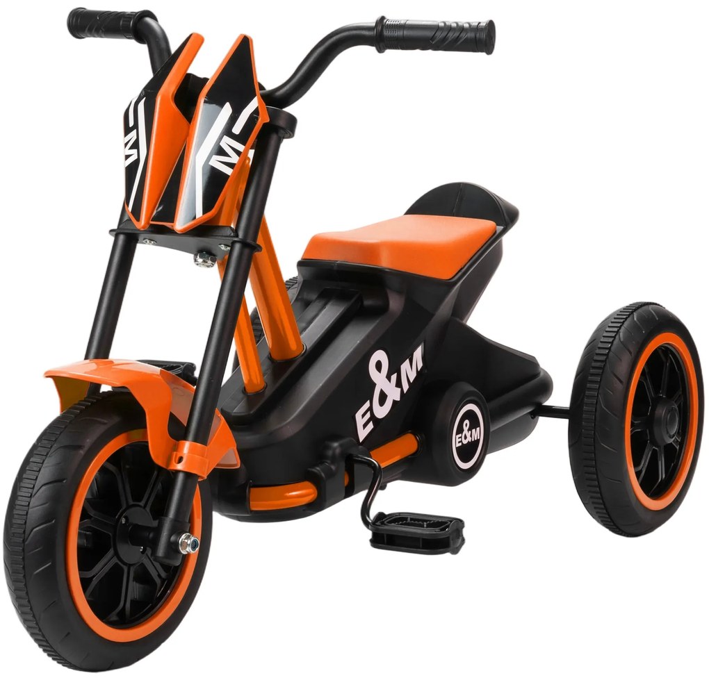 AIYAPLAY Tricicletă, bicicletă pentru copii, bicicletă de echilibru, bicicletă cu pedale, bicicletă pentru copii 18–36 luni, oțel, 79x44x47 cm, portocaliu | Aosom Romania