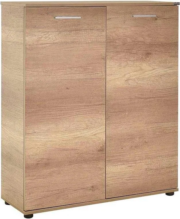 Pantofar Adore Elegance, 2 usi, 5 rafturi, capacitate 24 perechi incaltaminte, Alb - Natur, 91x108x35 cm