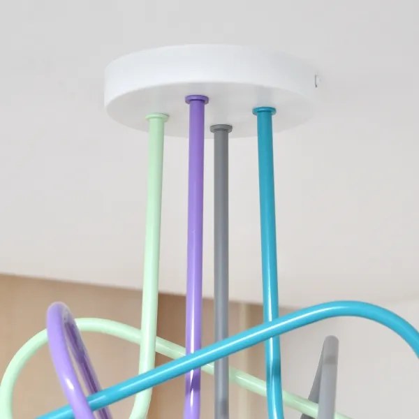 Lustr LED OXFORD 4xE27/10W/230V montat plafonieră