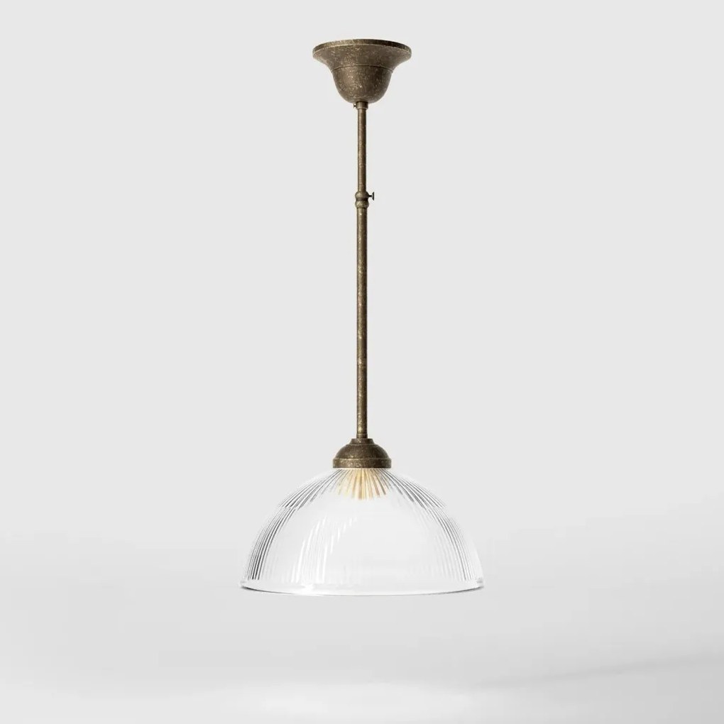 Lustra stil neoclasic din alama si sticla Elide