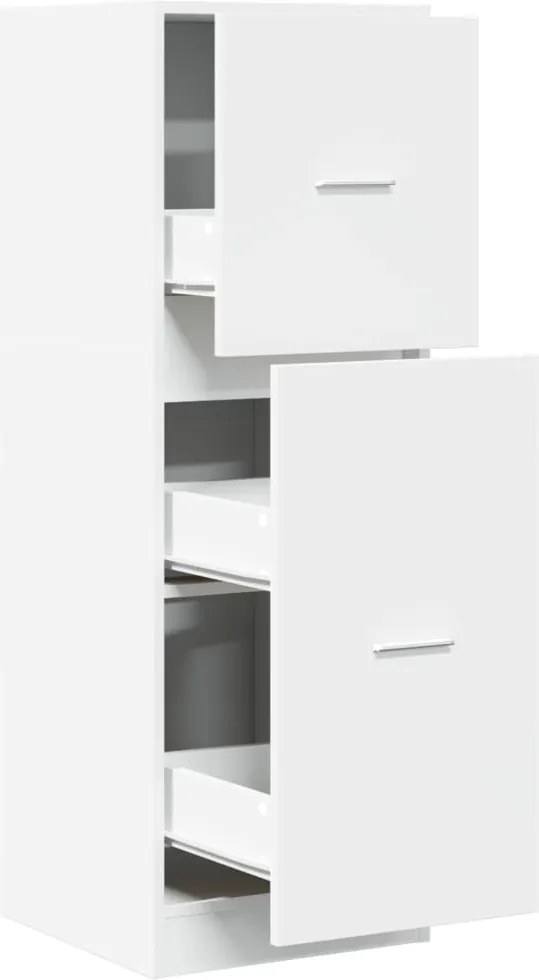 vidaXL Dulap de farmacie, alb, 40x41x118 cm, lemn prelucrat