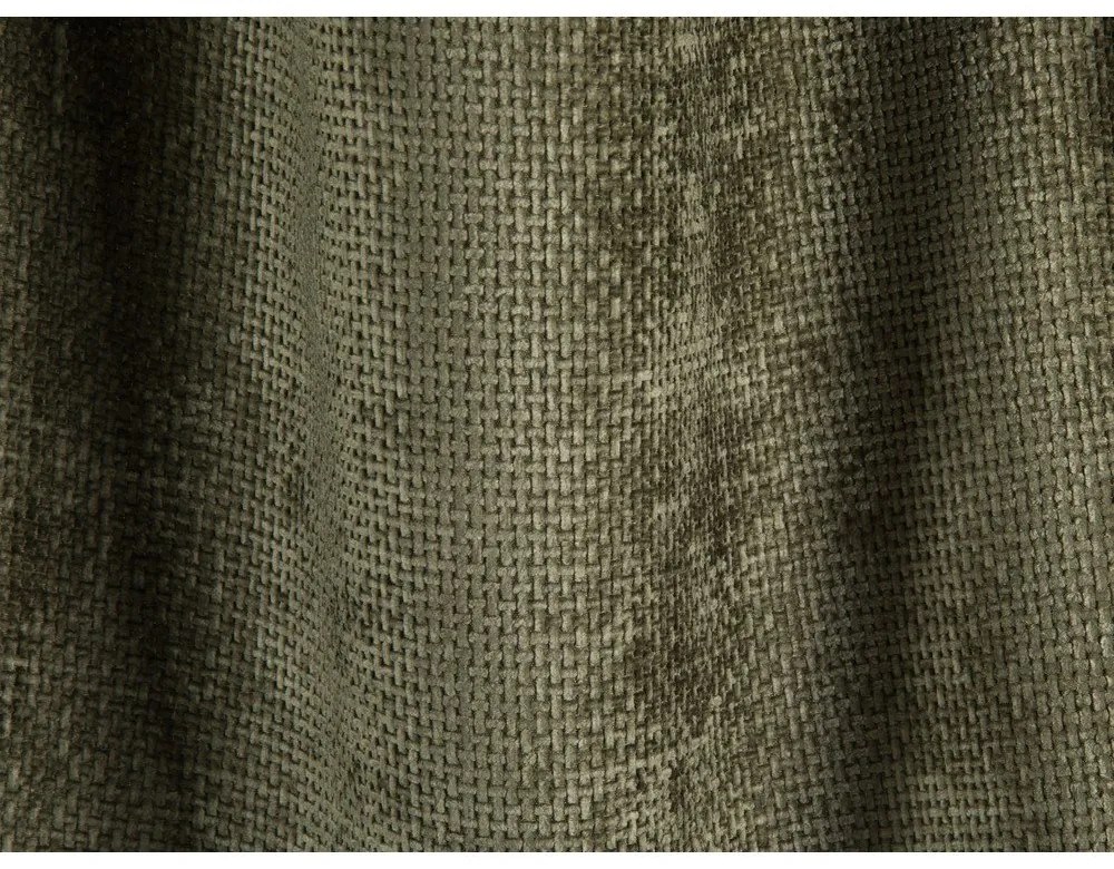 Colțar verde cu tapițerie din chenille (cu colț pe partea dreaptă/în formă de "U") Treno – Cosmopolitan Design