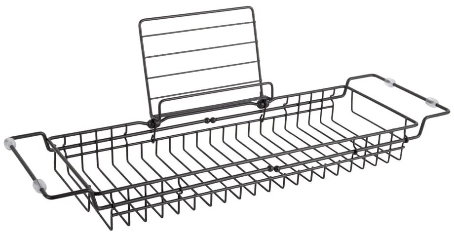 Suport reglabil din metal pentru cadă PT LIVING Tub, 61 - 86 cm, negru