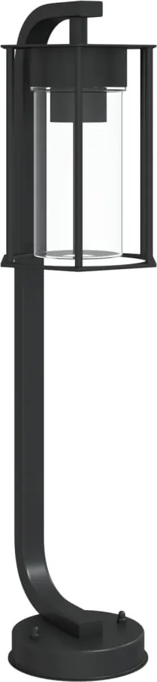 vidaXL Lampă exterioară de podea, negru, 60 cm, oțel inoxidabil