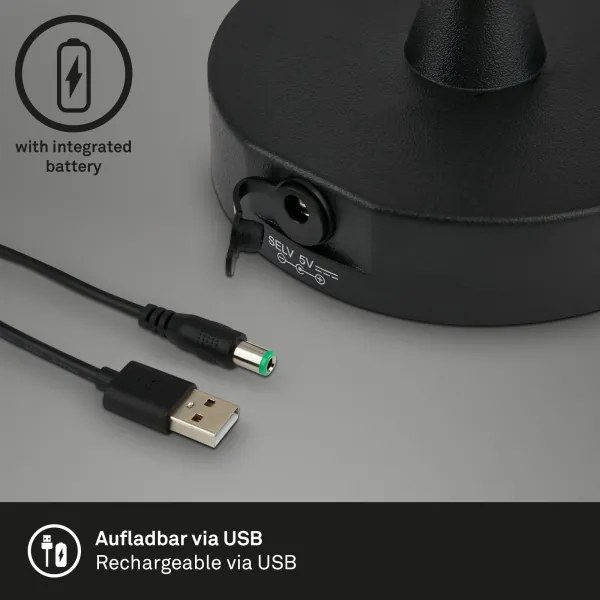 Lampă LED reîncărcabilă dimabilă de exterior Brilo LED/3W/5V IP44 2000 mAh