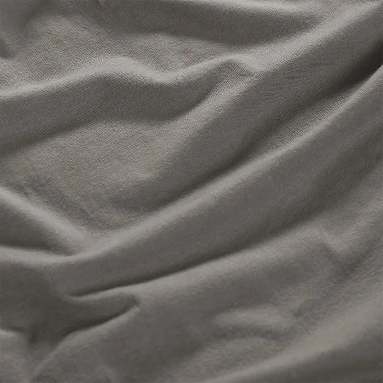 Cearșaf elastic jersey cu elastan antracit 90 x 200 cm