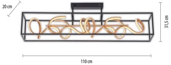 Paul Neuhaus 6473-18 - LED Lustră dimmabilă pe tijă SELINA 4xLED/10,2W/230V