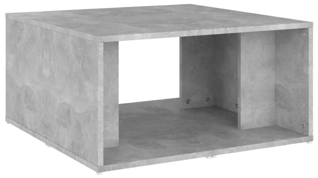 Masute de cafea, 4 buc., gri beton, 33x33x33 cm, PAL 4, Gri beton