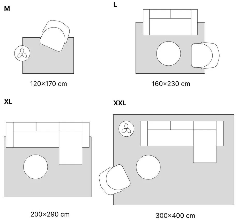 Covor negru-bej din lână 200x300 cm Agnus Art Deco II – Agnella