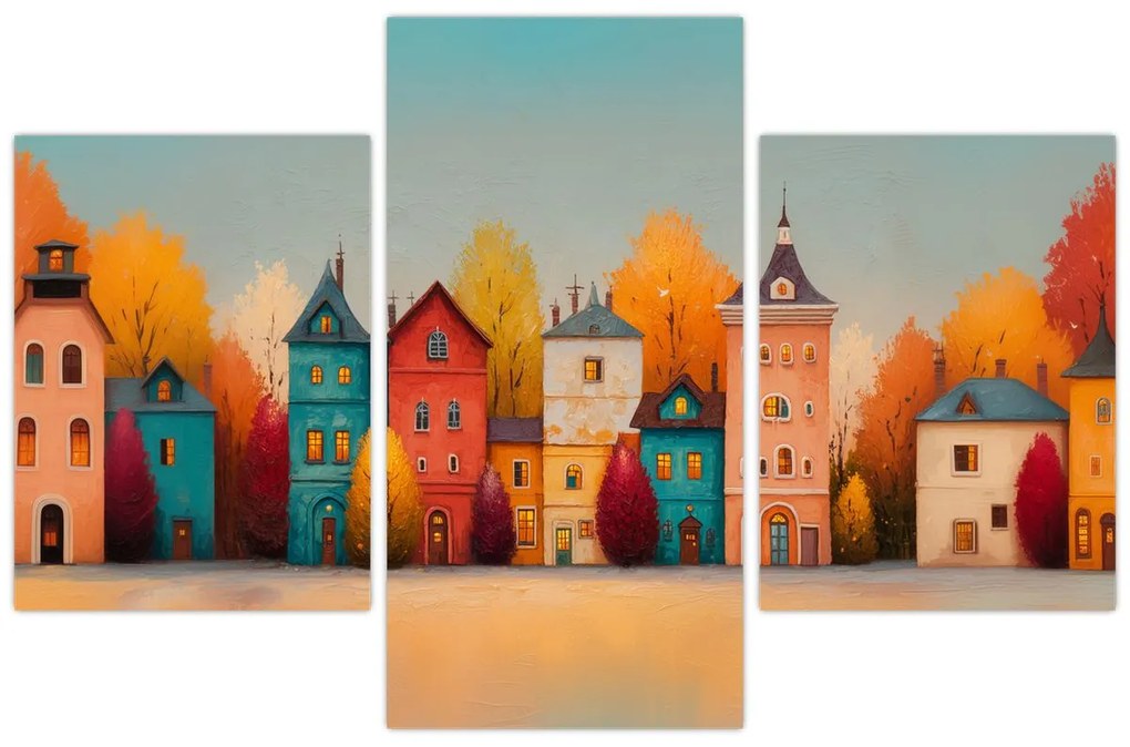 Tablou - Sat de toamnă (90x60 cm)