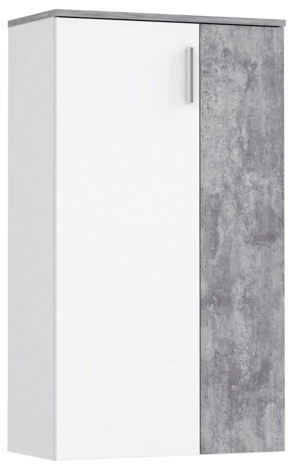 Pantofar ETON alb/gri beton