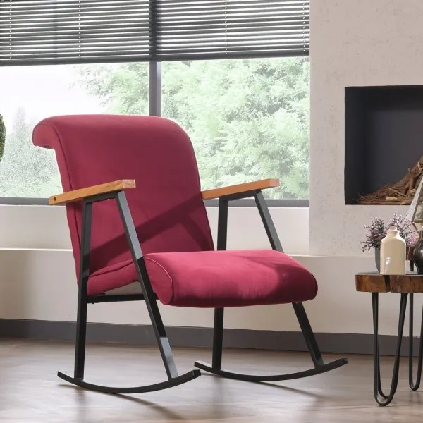 Fotoliu balansoar LUNI roșu