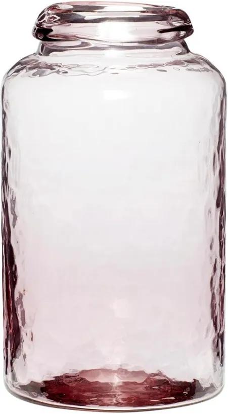Vaza roz din sticla 15x25 cm Hubsch