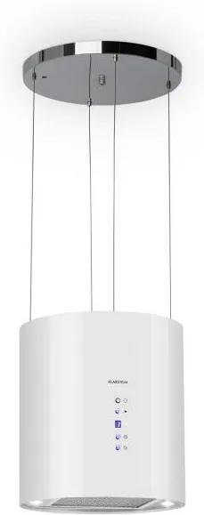 Klarstein Barett, hotă de aspirație, Ø 35 cm, convecție 560 m³/h, LED, filtru de carbon, alb