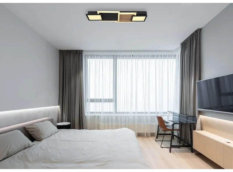 Plafoniera LED design indistrial Caroline negru