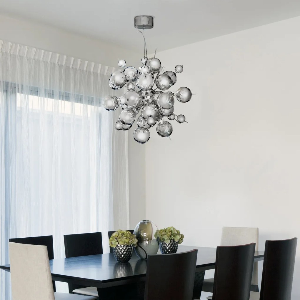 Lustra eleganta design ultra-modern Molecule crom 8312-12CC SRT
