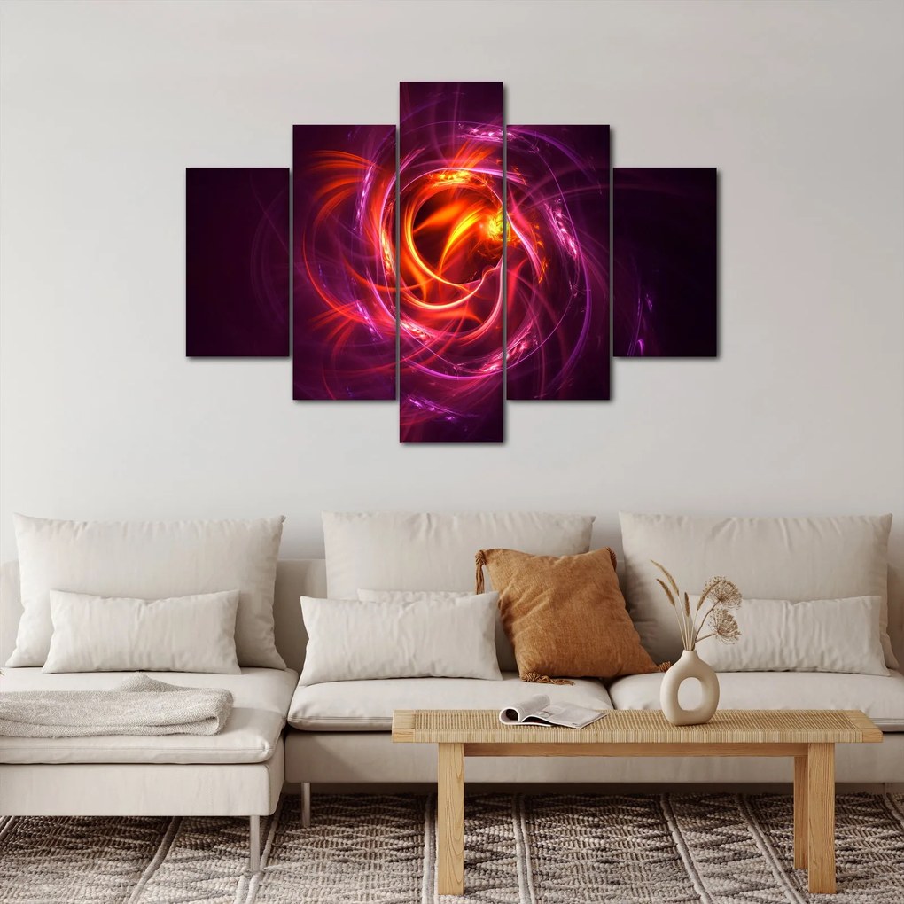 Tabloul cu abstracțiune modernă care luminează (150x105 cm)
