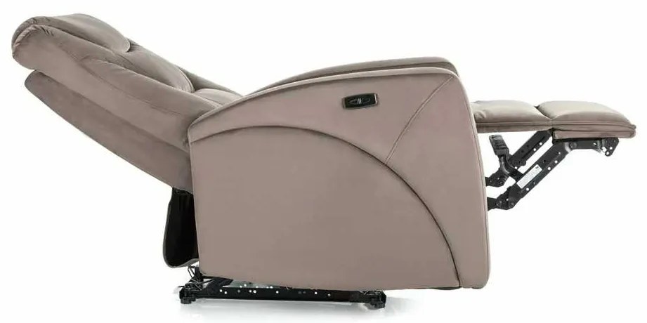 Scaun reclinabil Kronos Velvet, maro