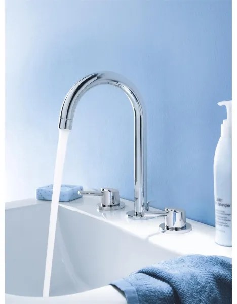 GROHE 20216001 - Baterie pentru lavoar CONCETTO DN 15, montaj în 3 găuri, mărime L, crom