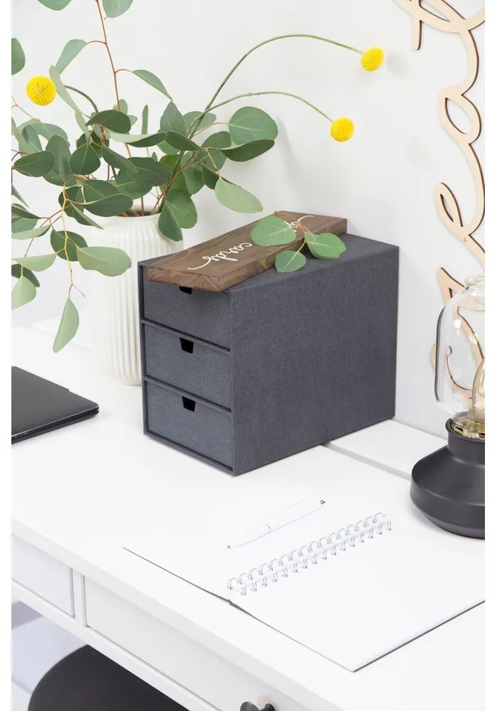 Organizator pentru sertar din carton Ingrid Canvas Paper Laminate – Bigso