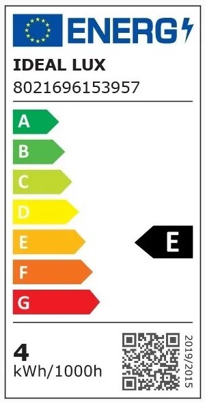 Bec LED E27 4W Sfera TRASPARENTE 4000K 153957