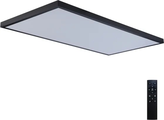 Brilagi-LED Aplică de baie reglabilă FRAME SMART LED/96W/230V IP44 negru + telecomandă