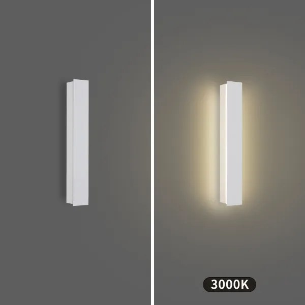 BRILAGI - Aplica LED de exterior LINEAR, 8W, 230V, 3000K, IP65, 30 cm, alb, CRI 90