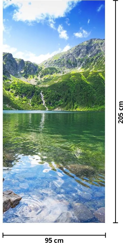 Fototapet pentru ușă - Lac în Munții Tatra (95x205cm)