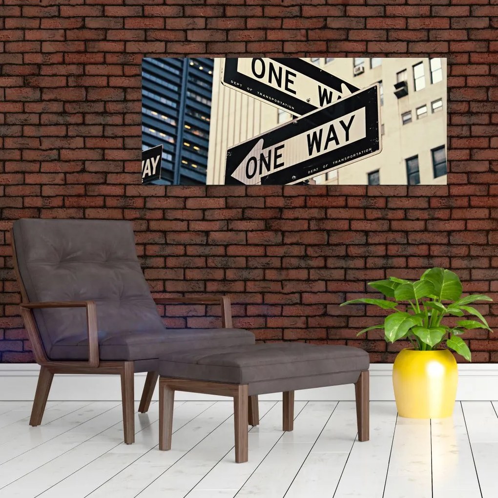 Tablou - New York ONE WAY (120x50 cm)