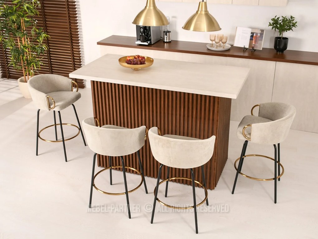 Scaun Carma H (crem + negru). Promo -28%. 1110655