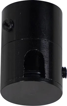 Lampă suspendată neagră cu abajur cu frunze și interior auriu 35cm - Cava